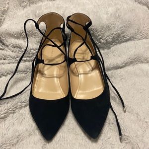 Marco Fisher size 9 black tie up heel